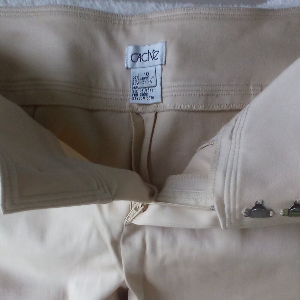 Cache Tan Capri Pants (cuffed) Size: 10